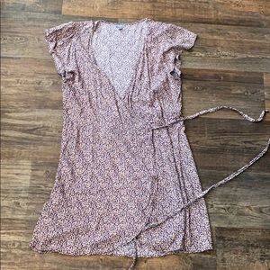 AERIE Floral Wrap Dress XL